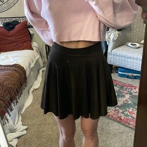 faux leather skirt size small